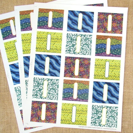 Lip Balm Labels - Cool Island Poly Weatherproof Labels for EO Bottles or Lip Balm Tubes - 45 Labels - Rivertree Life