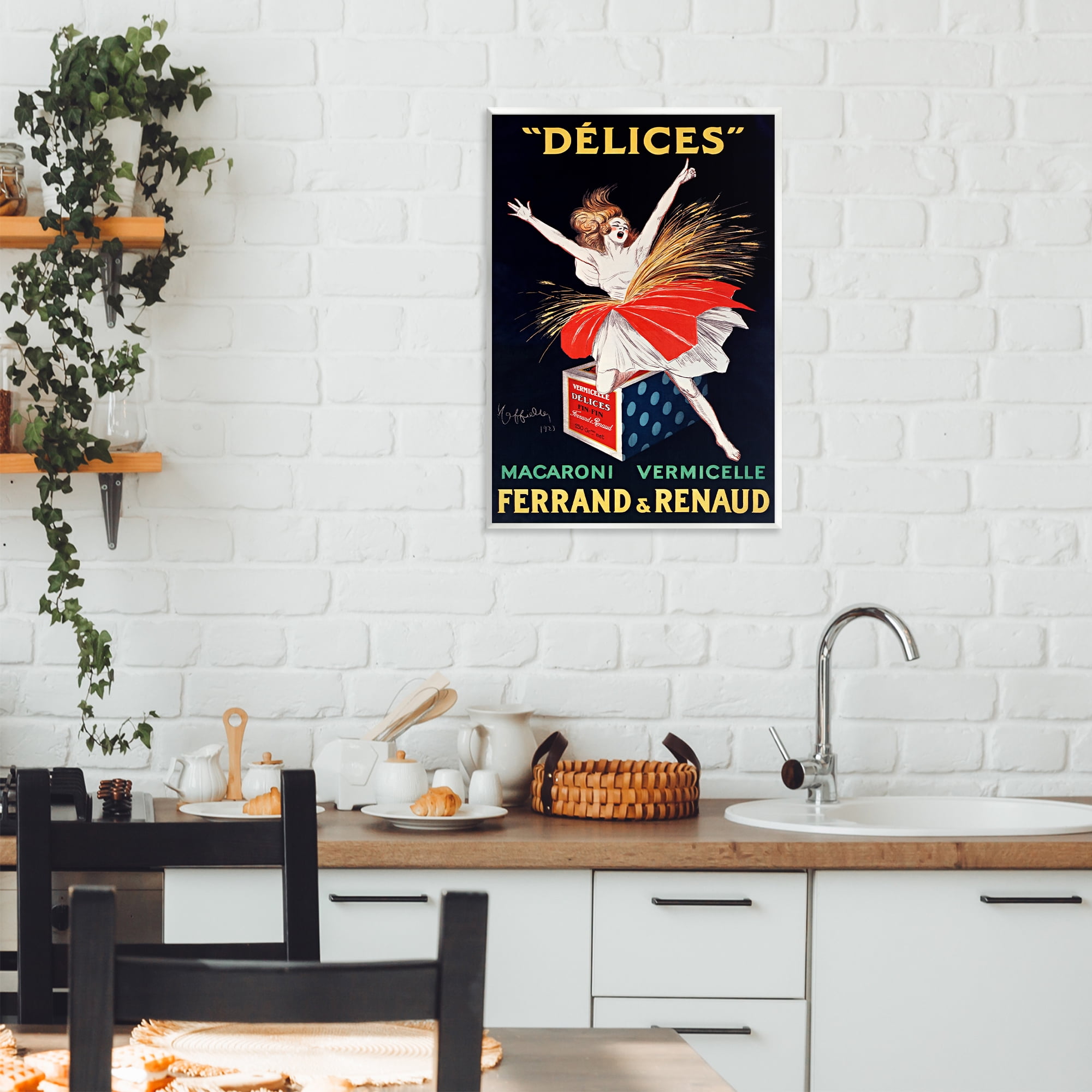Stupell Industries Vintage Dancer Food Advertisement Wall Plaque Art, design by Leonetto Cappiello