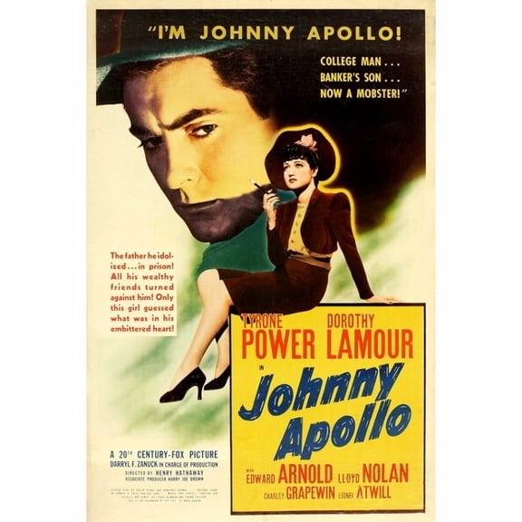 Posterazzi MOVEI8451 Johnny Apollo Movie Poster - 27 x 40 in.