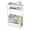 White, variant on End Table for Narrow Space, 3 Tier Narrow Side Tables Modern Sofa Table with Storage Shelf, Bedside Table Slim Nightstand with Magazine Rack Living Room Home Office,Brown