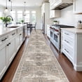 thumbnail image 7 of YOUFORTONG 3x20 Vintage Hallway Runner Rug, Ultra Soft Retro Washable Runner,Non-Slip Stain & Fade Resistant Eco-Friendly Carpet for Entryway Bedroom Kitchen,Beige, 7 of 7