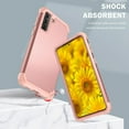 thumbnail image 2 of Samsung S21 Plus 5G Case 3 Layer Hybrid Hard PC Soft Silicone Heavy Duty Rugged Bumper Shockproof Full-Body Protective Phone Cover S21 Plus 5G 6.2" Rose Gold, 2 of 14