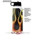 thumbnail image 2 of Skin Wrap Decal compatible with Hydro Flask Wide Mouth Bottle 32oz Metal Flames (BOTTLE NOT INCLUDED), 2 of 3
