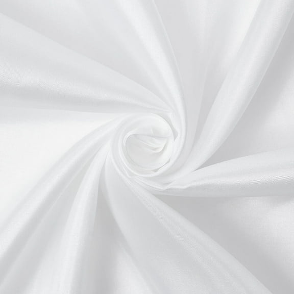 Silky Habutai Polyester Lining 45” Fabric By The Yard - White