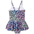 thumbnail image 2 of URMAGIC URMAGIC 4-12T Child Girls One Piece Leopard Swimsuit Ruffle Spaghetti Bathing Suit Swimwear, 2 of 10