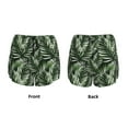 thumbnail image 5 of Lsque Tropical Palm Leaves1 Printed Women's Running Shorts with Liner Pockets,Elastic Quick Dry Workout Athletic Gym Yoga Shorts,Womens High Waist Shorts-XX-Large, 5 of 9