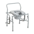 thumbnail image 3 of Silla cómoda Drive Medical 11125PKSD-1 con asiento acolchado gris, 3 of 9