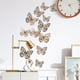 thumbnail image 2 of 12 pegatinas de pared de mariposa hueca con textura de metal 3D. Wmkox8yii fhajkh512, 2 of 6