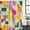 Pink Black Lemon Yellow, variant on Contemporary Color Block Shower Curtain Set - Small 36" x 72" Washable Bathtub Curtain with 12 Hooks, Striped Abstract Art Waterproof Fabric Stall Shower Curtains for Bathroom/Bathtub Décor