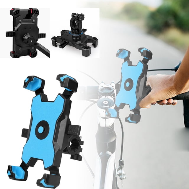 BotaniNest Universal Bike Phone Holder For Secure Cycling Adjustable And Easy To Install Smartphone Mount For Handlebar Compatible With 3.5 6.8 Inch Devices Sturdy And Design