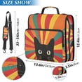 thumbnail image 2 of FORMRS Zipper Binder with Shoulder Strap 2-inch Ring 500 Sheet Capacity File Bag, Black Cat, 2 of 5