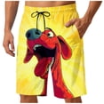 thumbnail image 2 of ZRGHAOYLQ Men's Quick Dry Dog Print Swimming Trunks Elastic Drawstring Waist Shorts Lightweight Loose Fit Casual Board Shorts with Pockets, 2 of 6