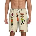 thumbnail image 2 of Rocae African Women for Men's Soft Sleep Pajama Shorts, Waistband and Pockets, 2 of 9