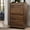 Walnut, variant on TrumanPick Black Dresser for Bedroom 5 Drawer Dresser 31.2"D x 17"W x 47"H Tall Chest of Drawers Wooden dressers for Closet Living Room