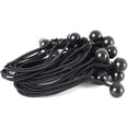 thumbnail image 4 of 28 Pieces Ball Bungee Cords with Elastic String for Canopy, Tarp, Straps, Tent and Wires, Hang Christmas Ornaments, 9-Inch, Black, 4 of 5