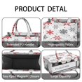 thumbnail image 4 of Large Capacity Tote Bag,White Christmas Snowflake Pattern Handbag Fashion Luxury Tote Bag,15.7"x13"x 5.1" Inches,Laptop Compatible, 4 of 6