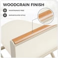 thumbnail image 6 of Set of 2 Outdoor Sling Mesh Chairs, Extra-Wide Foldable Directors Chairs Sets, Woodgrain Armrests, Outdoor, Apricot, 6 of 9
