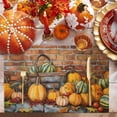 thumbnail image 2 of Fall Placemats Set of 6 Autumn Harvest Pumpkin Place Mats Thanksgiving Placemat Berry Wood Grain Table Mats for Dining Kitchen Table Holiday Dinner Party Home Fall Decorations 13x19 Inch, 2 of 8