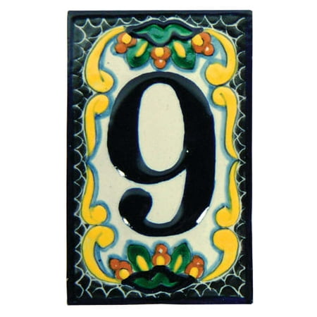 Native Trails TVR9924 Hand Painted House Number '9'