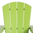 thumbnail image 2 of WestinTrends Malibu Kids Outdoor HDPE Adirondack Plastic Patio Chair, Lime, 2 of 15