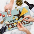 thumbnail image 4 of Texas Star Cutting Board, Western Culture Motifs with a Words About Southwest of United States, Decorative Tempered Glass Cutting and Serving Board, Large Size, Dark Brown and Brown, by Ambesonne, 4 of 5