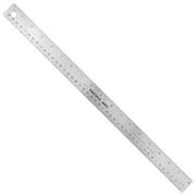 Pacific Arc Stainless Steel Ruler with Inch and Metric(mm), Non Skid Cork or Rubber Back