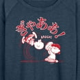 thumbnail image 3 of Peanuts - Aaugh - Women's Lightweight French Terry Long Sleeve Shirt, 3 of 6