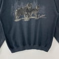 thumbnail image 3 of Vintage Outdoor Outfitters Sweatshirt Wolf Howling Crewneck Pullover Wildlife Dog Eagle Bear Print Logo Grey Medium, 3 of 5