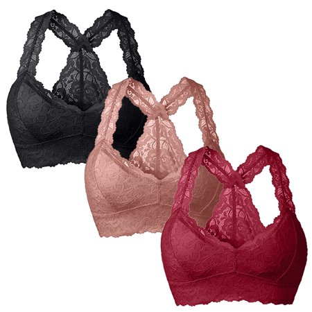 

Mackneog Best Bras for Women New Women Plus Size Vest Crop Wire Free Bra Lingerie Sexy V Neck Underwear Lingerie S 3XL Polyester Push Up Bras for Women