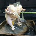 thumbnail image 3 of nipocaio 33*16.5*12cm Chicken Rotisserie Rack, Motorcycle Beer Can Stand for Grill, BBQ Chicken Rack, Portable Chicken Rack, BBQ Chicken Cooking Rack (Skull), 3 of 5