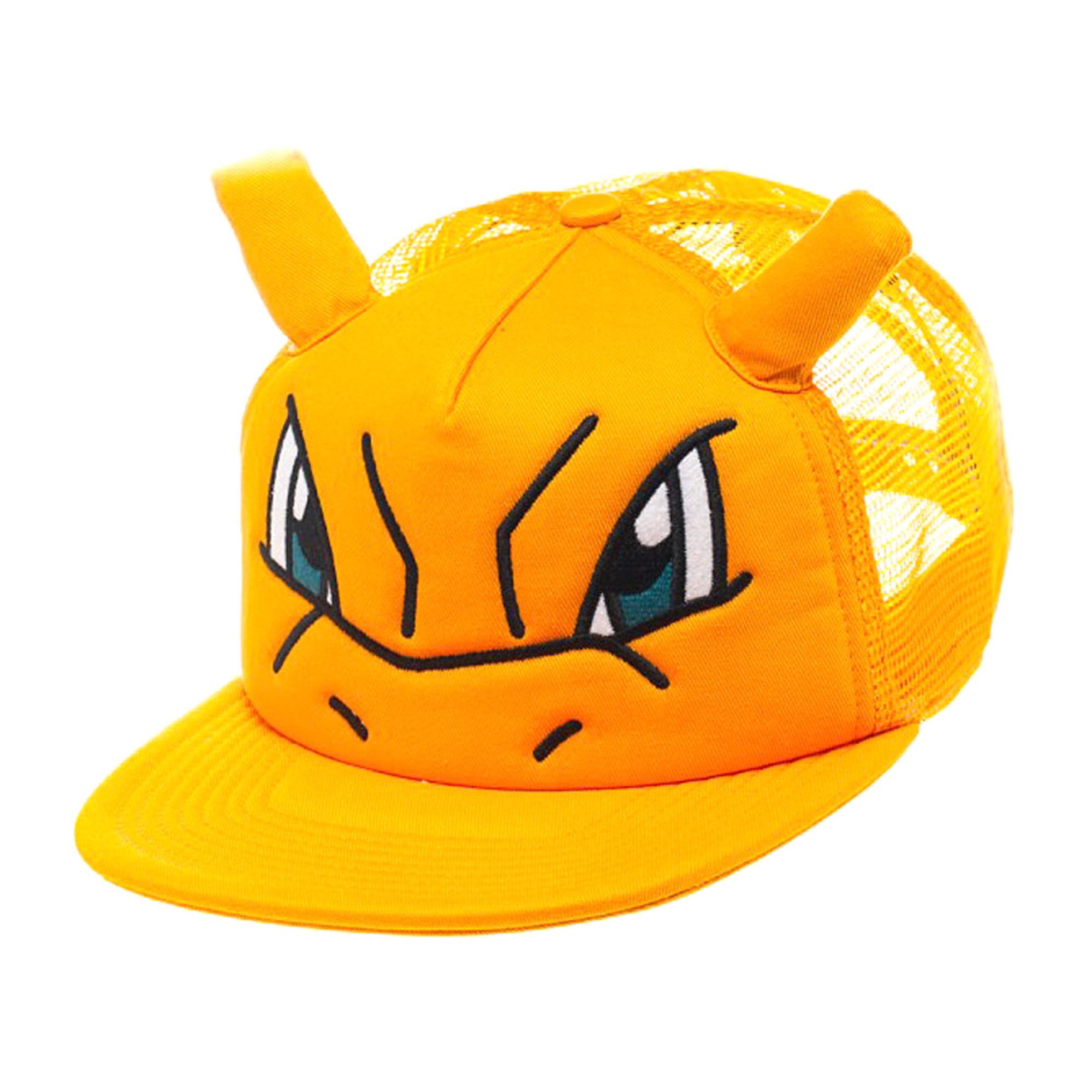 Bioworld Pokemon Charizard Big Face Trucker Snapback Hat With Ears ...