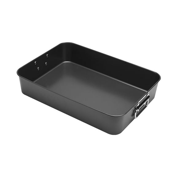 Rkxzt Baking Sheet Carbon Steel Nonstick Roasting Pan 16x11.5x3 Inch with Handles for Baking Turkey Chicken Lasagna Kitchen Supplies|Metal