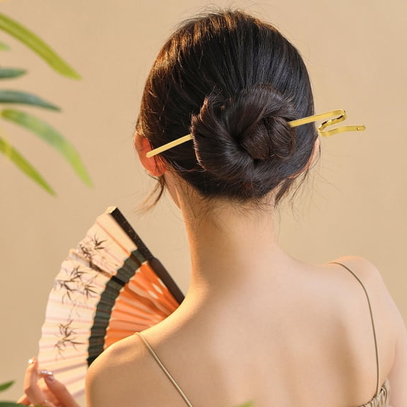 PENIKOKO 8Pcs Unique Snake Shaped Golden Metal Hair Pins Durable Hair Accessories for Elegant Hairstyles