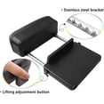 thumbnail image 3 of Auto Car Armrest Extender Support Elbow & Forearm Arm Wrist Rest Support Adjustable Height Comfort Pad Universal Fit for Most Car Models Center Console (White with Organize), 3 of 5