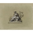 thumbnail image 2 of Pierre-Paul Prud'hon 14x12 Gold Ornate Wood Frame and Double Matted Museum Art Print Titled - Study for a Letter Head from the Lower Seine Department (1800), 2 of 4