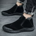 thumbnail image 2 of Men's Rubber Sole & Cushioned Insole - All-Terrain Traction for,Casual Attire (Unisex) &  High-Top Boots - Slip-On Outdoor Casual Shoes with Low-Cut Tube, 2 of 8