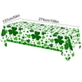 thumbnail image 3 of Eespoir Shamrock Themed Disposable Tablecloth, St. Patrick's Clovers-themed Party Decor, Tableware for Party, Dinner, Festive Celebration(E), 3 of 6
