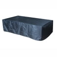 thumbnail image 6 of 52 Inch Outdoor Concrete Propane gas rectangle Fire Pit table in Dark Gray color, 6 of 9