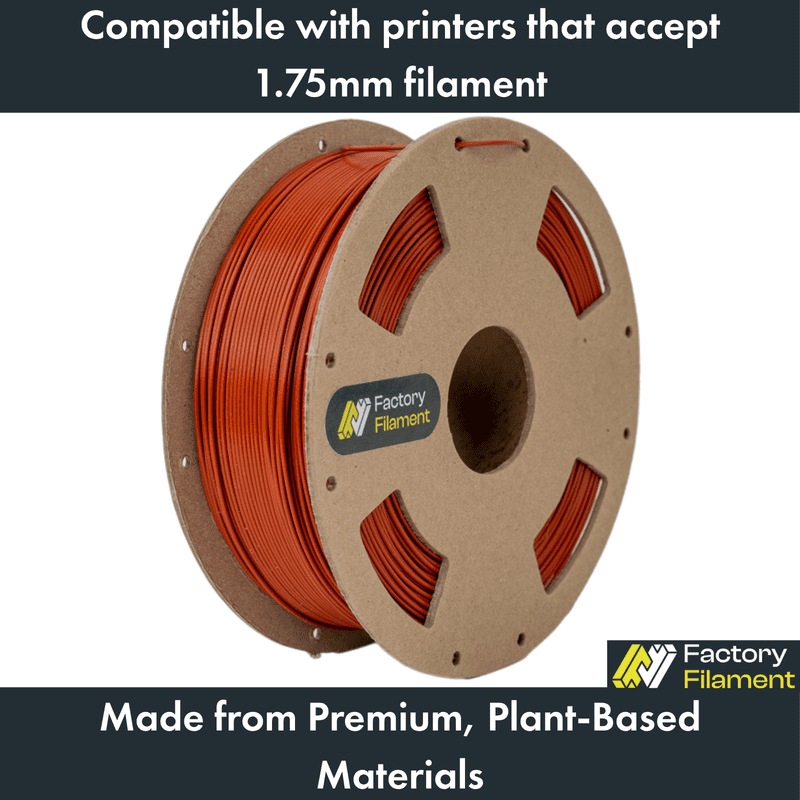 1.75mm Clay PLA 3D Printer Filament, 1 KG Spool, Dimensional Accuracy +/- 0.02 mm, 3D Printing Filament
