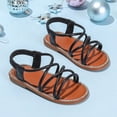 thumbnail image 7 of newwalpole Girls' Toddler Butterfly Sandals Comfy Hook-and-Loop Summer Shoes for Kids Black for Size 8.5, 7 of 7