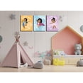 thumbnail image 3 of Cuadros en lienzo para pared de niñas negras, pinturas decorativas inspiradoras para pared, arte de pared para niños, arte de pared para dormitorio de niñas, fácil de colgar, 3 piezas, 3 of 5