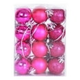 thumbnail image 4 of npkgvia Christmas Decorations,Hanging Decor,Christmas Tree Pendant Christmas Decoration Ball Plastic Christmas Display Ball Pendant 3cm 24PCS,Multi-color,Clearance, 4 of 6