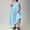 Blue, variant on WRFWUL Womens Plus Size Sleeveless Maxi Dresses Casual Loose Fit High Low Hem Keyhole Neck Midi Dresses Summer Beach Dresses