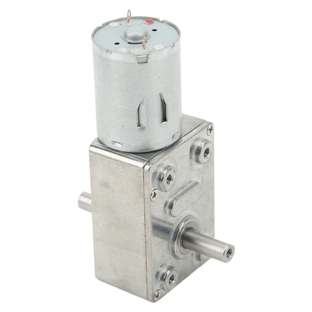 Motorreductor de alta precisión, motorreductor de CC de doble eje helicoidal de 24 V CC, motor reductor de velocidad, tecnología avanzada