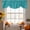 Teal,, variant on Black Striped Tie Up Valance Curtains for Windows, Kitchen Curtains Window Treatments, Modern Minimalist Boho Horizontal Stripes Short Window Shades Valances for Bedroom Bathroom Cafe 42"x18"