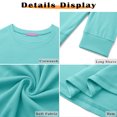 thumbnail image 6 of MOSHU 3 Pack Pullover Sweatshirts for Women Crew Neck Long Sleeve Shirts Casual Loose Fit Sweatshirts Curved Hem Tunic Tops, 6 of 9