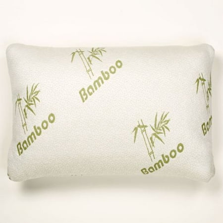 Bamboo Memory Foam Pillow Stay Cool Removable Cover with Zipper Hotel Quality Hypoallergenic Pillow Pain Relieve - Queen