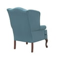 thumbnail image 3 of Comfort Pointe Erin Blue Fabric Traditional Wing Back Accent Chair, 3 of 8