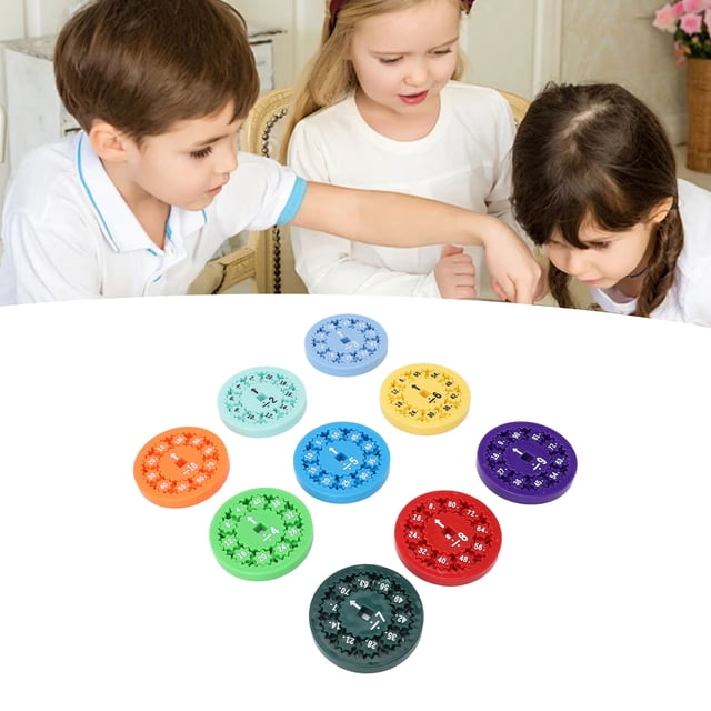 Math Facts Fingertip Toy Math Rotation Toy Math Learning Game Interactive Educational Tool with Bright Colors for Kids Adults Classroom Home Travel