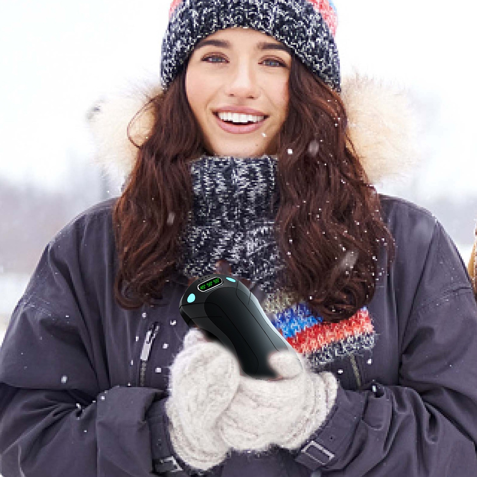 Mini Hand Warmer USB Rechargeable Split Heating Pouch Long Lasting Portable Personal Warmer for Winter Outdoor Activities